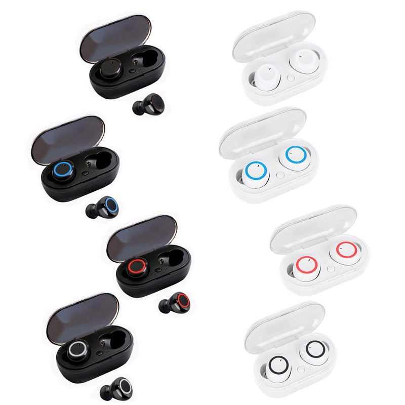 2023 New Y50 TWS Wireless Bluetooth headphone Touch 9D headsets Stereo noise-cancelling Music earbuds sport earplugs PK I7s Pro6