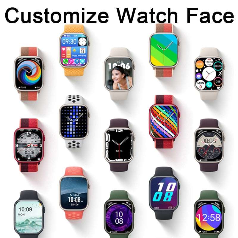 NEW Smart Watch Series 8 HD Screen Sport Heart Rate Blood Pressure Fitness Tracker Bluetooth Call Men Women Smartwatch for Apple