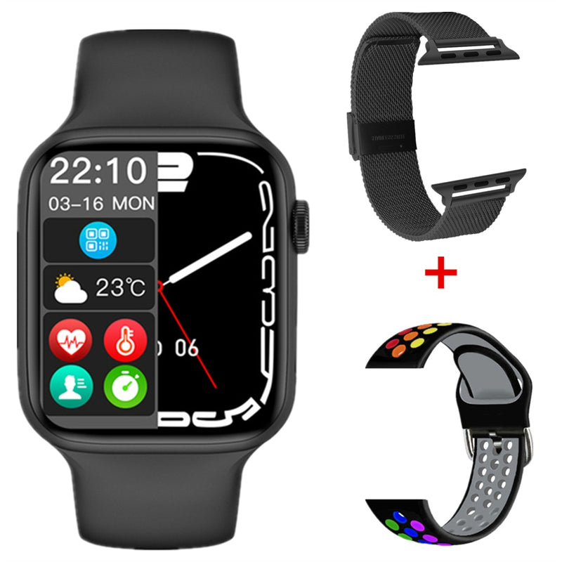 NOVO Smart Watch Série 8 Tela HD Esporte Frequência Cardíaca Pressão Arterial Rastreador de Fitness Bluetooth