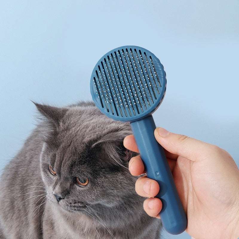 Pet Hair Removal Brush Floating Messy Hair Cleaning Dog Cat Lint Removal Comb Puppy Kitten Massage Grooming Supplies