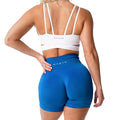 NVGTN Spandex Sólido Sem Costura Shorts Mulheres Calças de Treino Macio